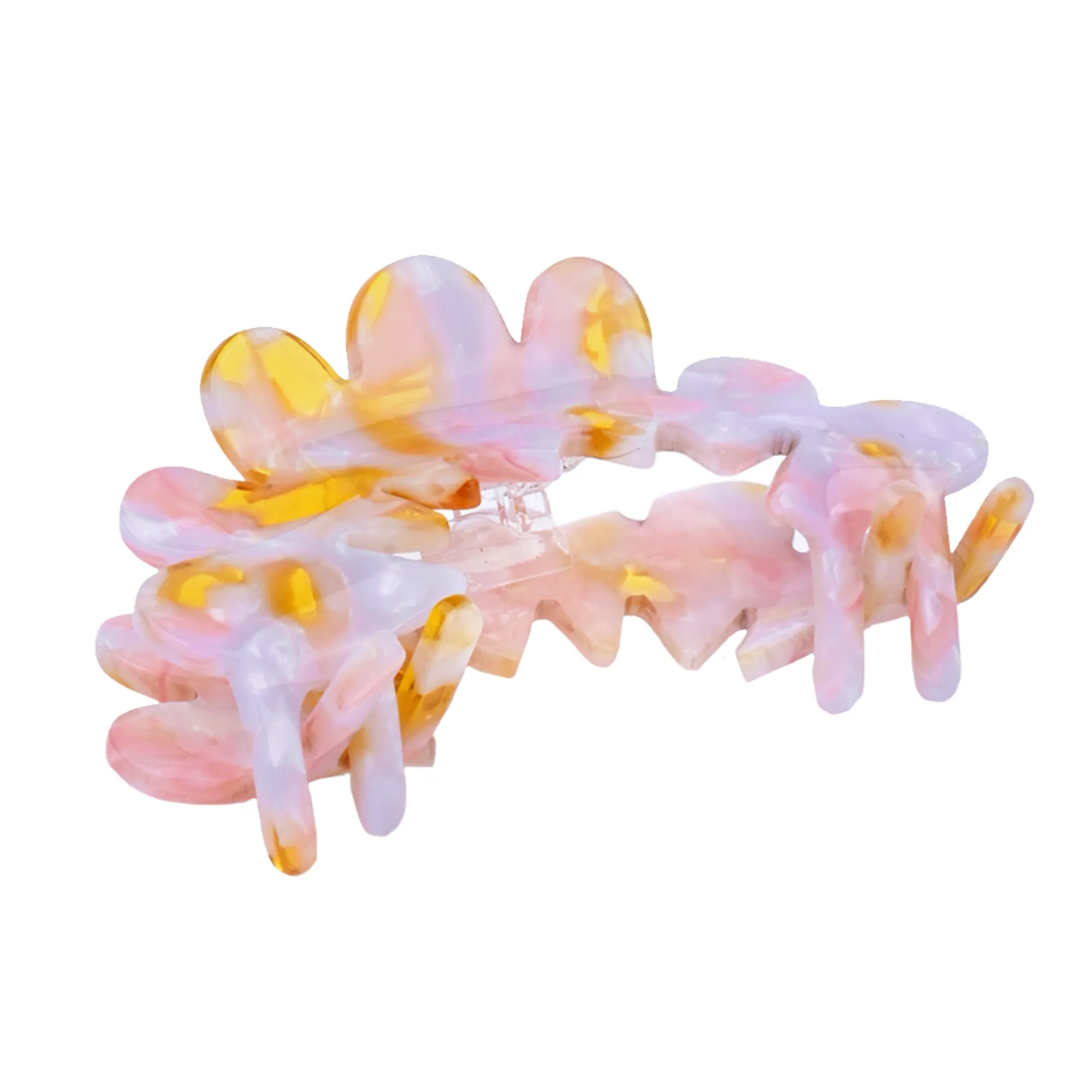 Accessorize London Women's Multi Resin Petal Claw Clip