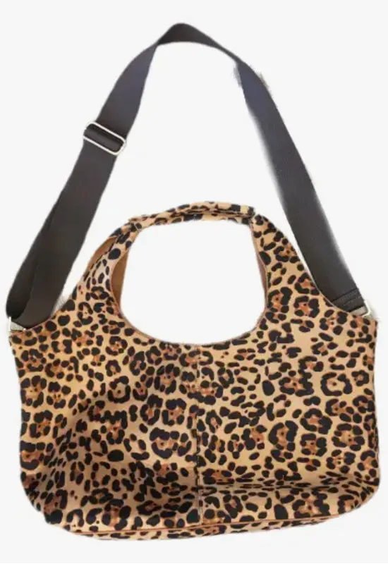 Ahdorned - 2-in-1 Hobo Bag Leopard