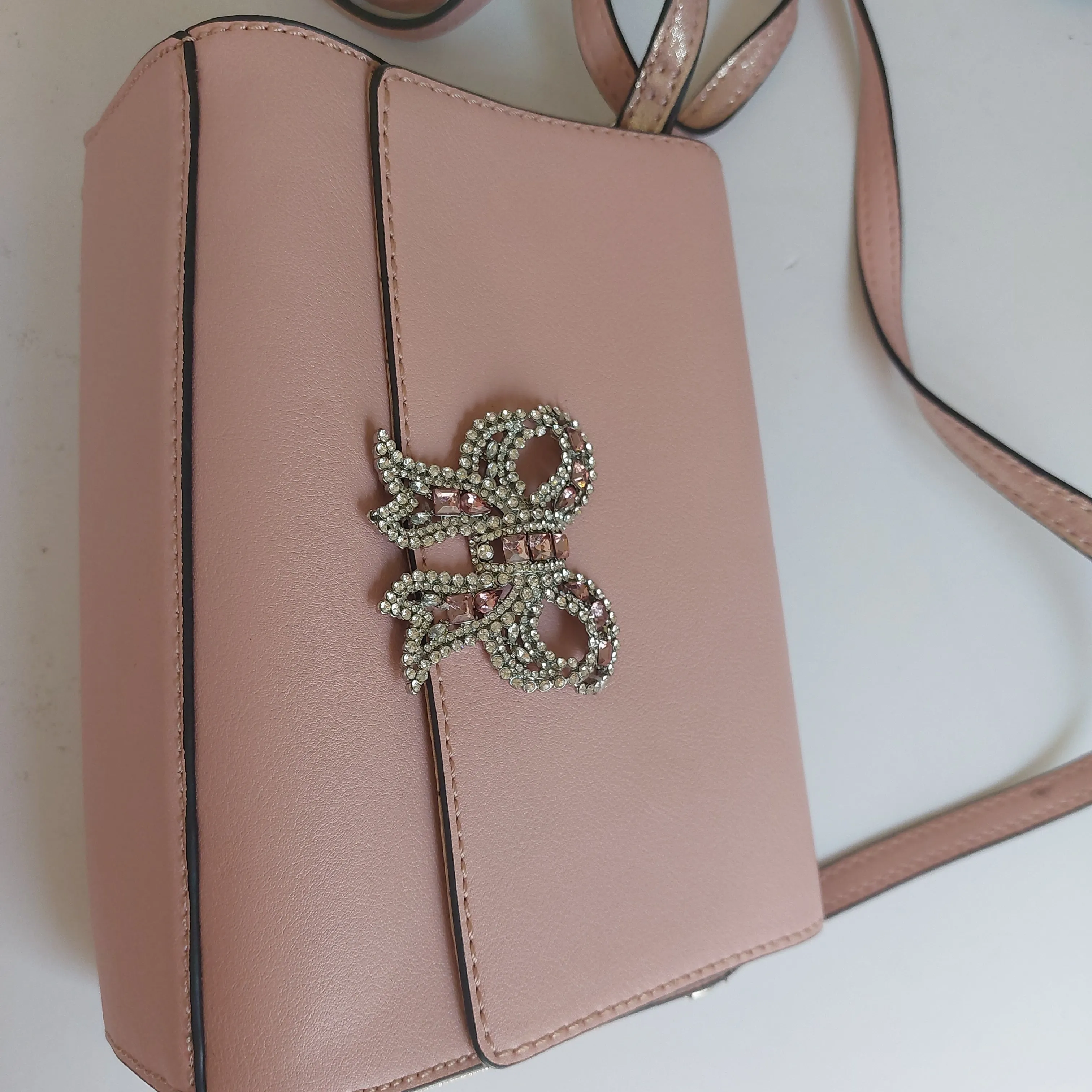 ALDO Pink Rhinestone Crossbody Bag | Pre Loved |