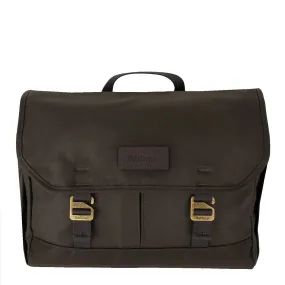 Barbour Essential Wax Messenger Bag Olive