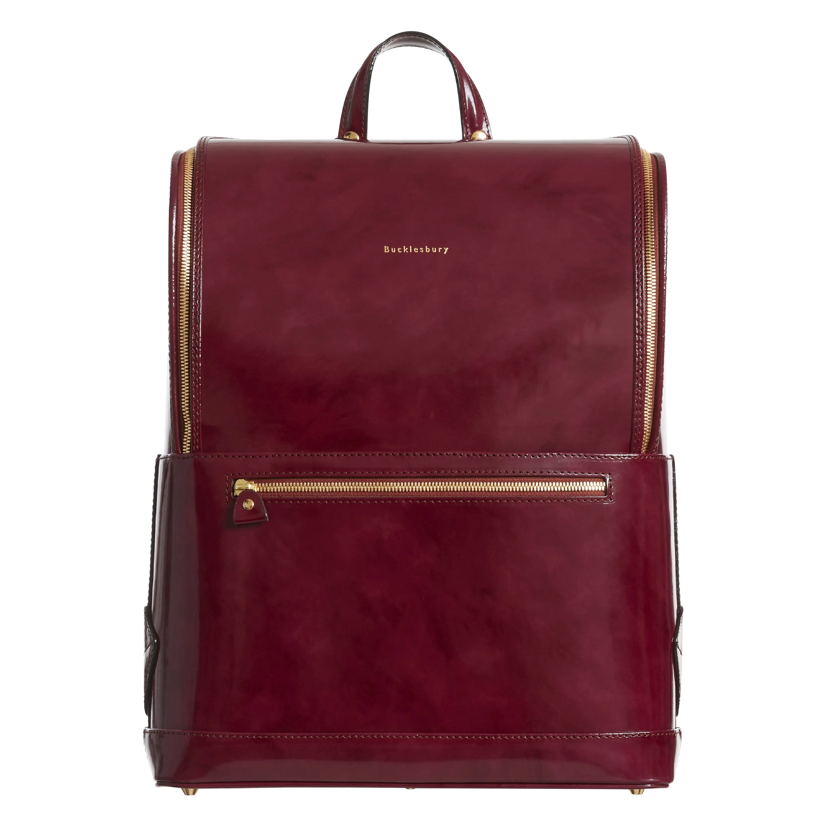 Burgundy Bucklesbury Fine Italian Leather Backpack