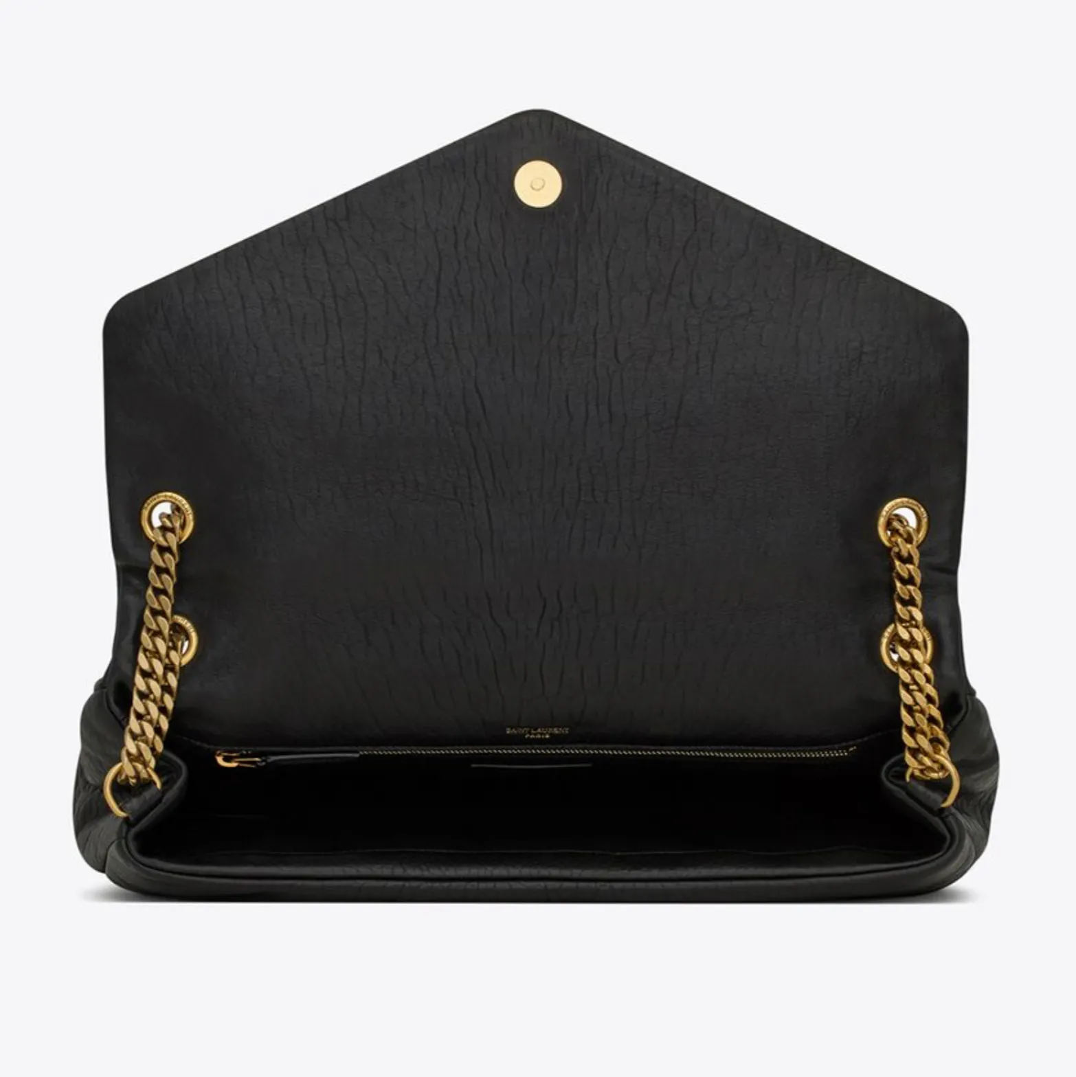 CALYPSO LARGE IN GRAINED LAMBSKIN - BLACK