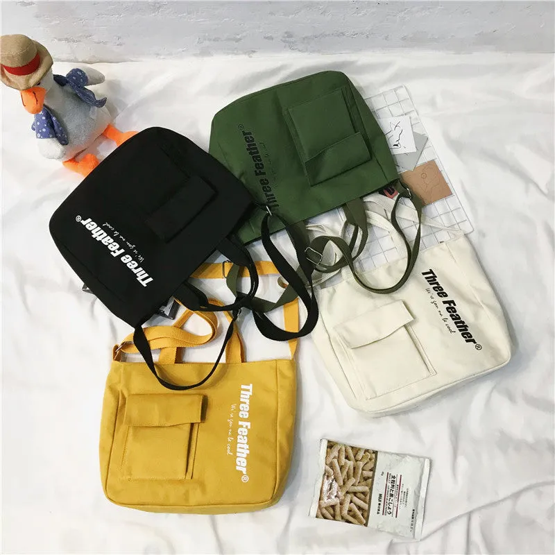 Canvas student bag