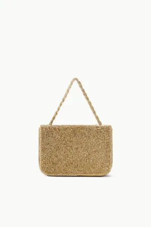 CARMEN BEADED BOX BAG | GOLD