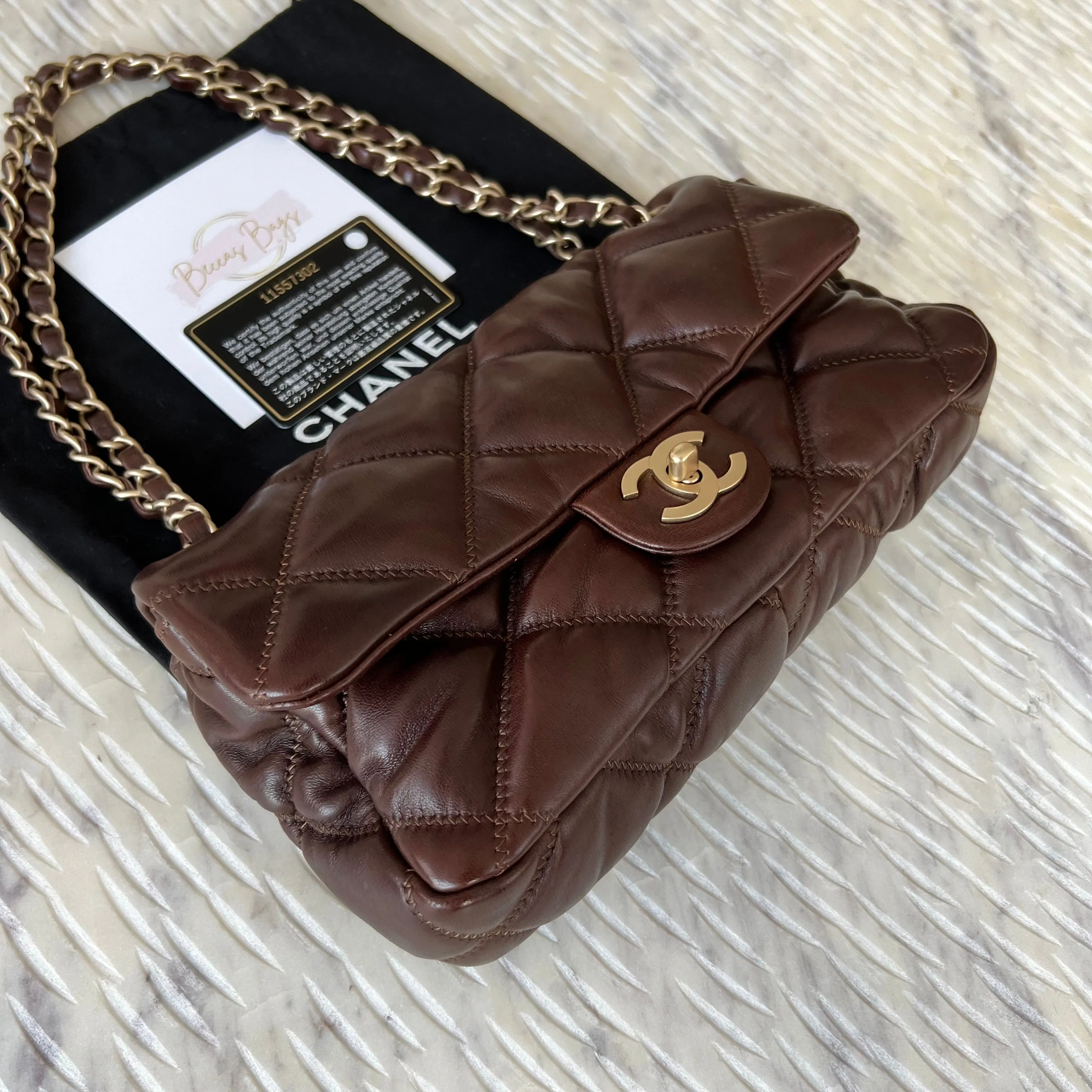 Chanel Bubble Quilted 2.55 Single Flap Bag