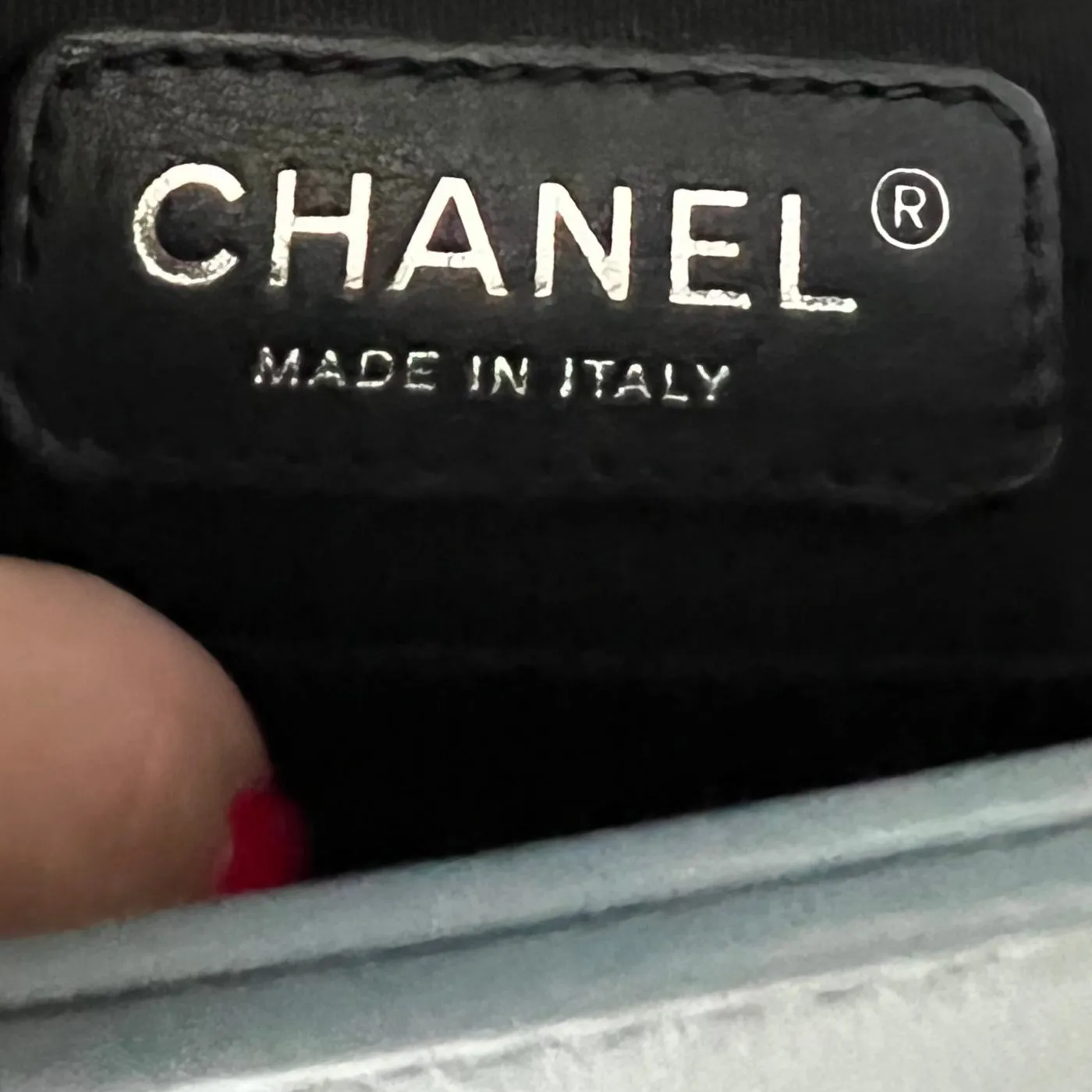 Chanel Embellished Chevron Boy Bag