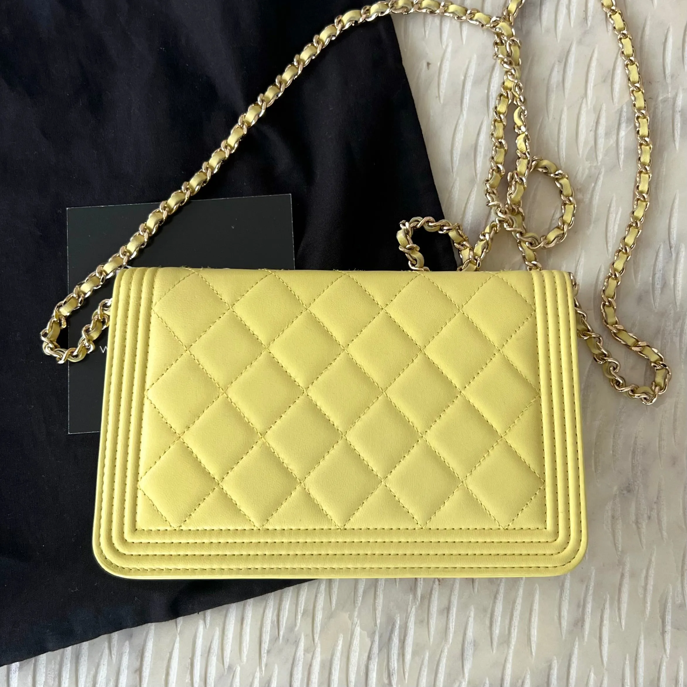 Chanel Le Boy Wallet On Chain Bag