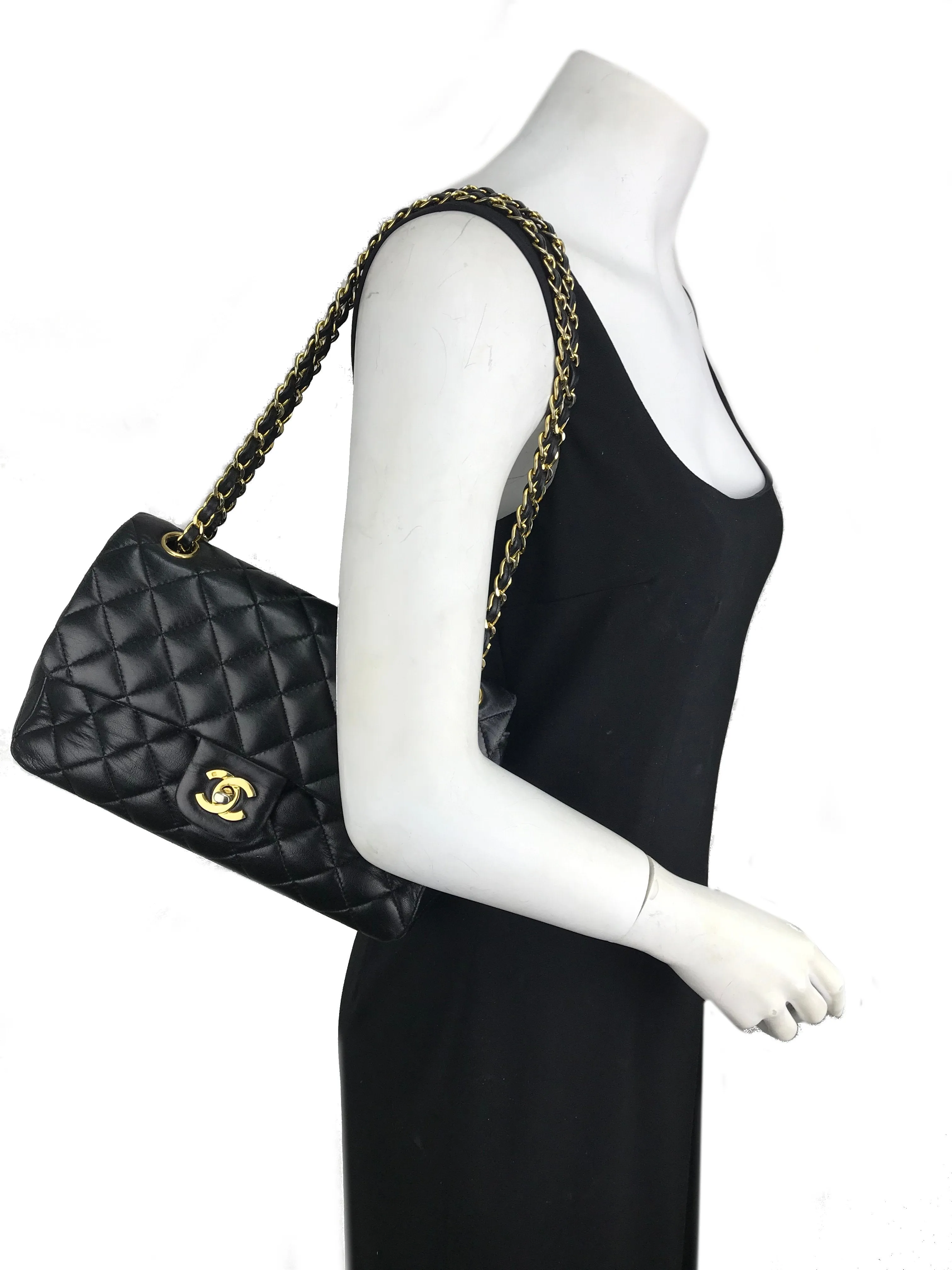 Chanel Quilted Lambskin Classic Medium Double Flap Bag