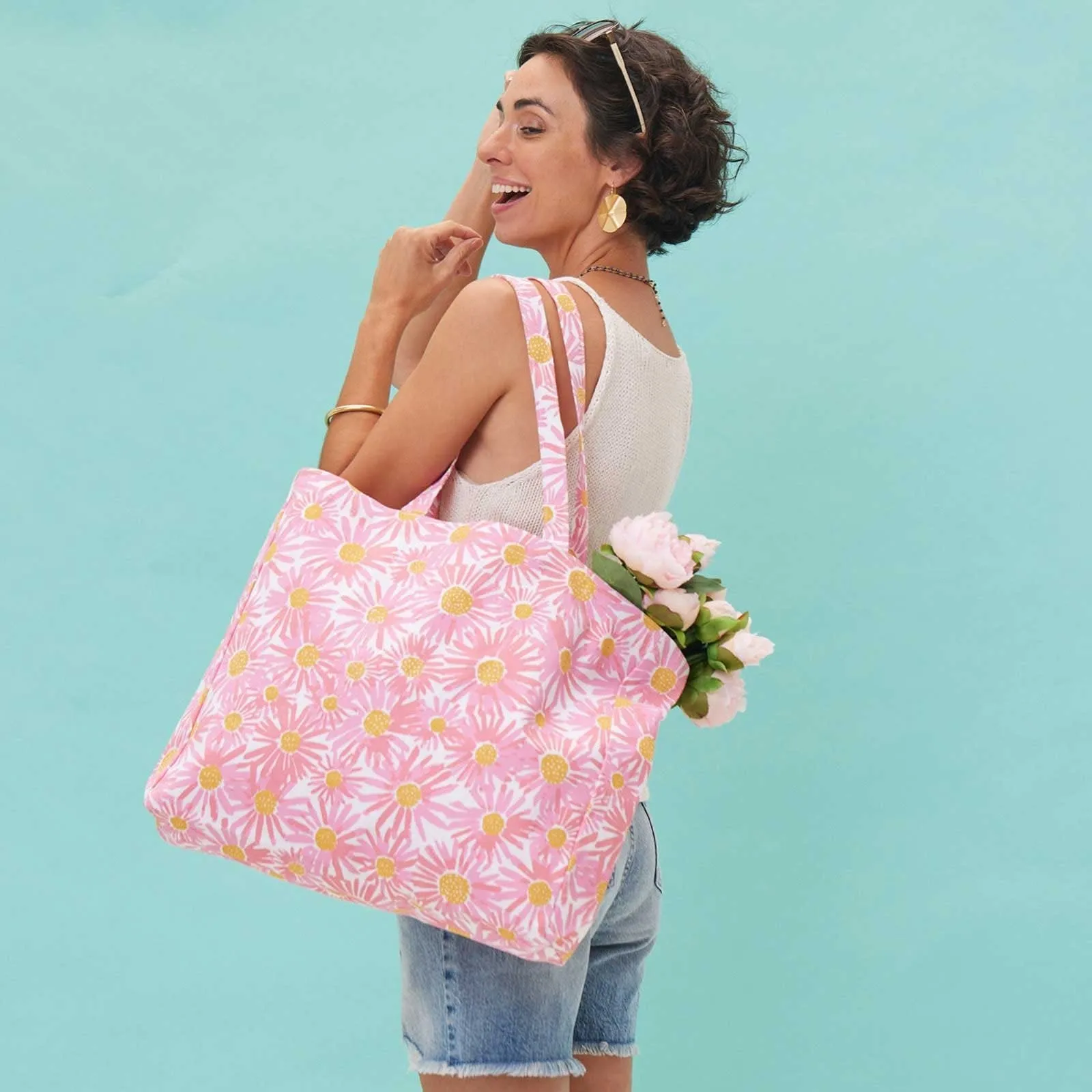 Daisies Little Shopper Tote Bag