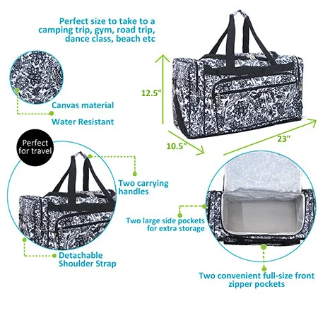 Damask Bliss NGIL Canvas 23" Duffle Bag