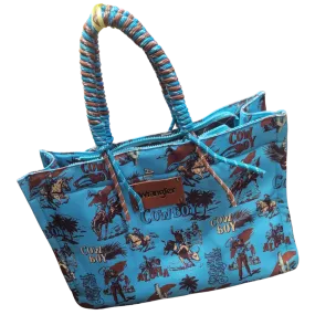 DARK TURQUOISE COCONUT COWBOY TOTE BAG