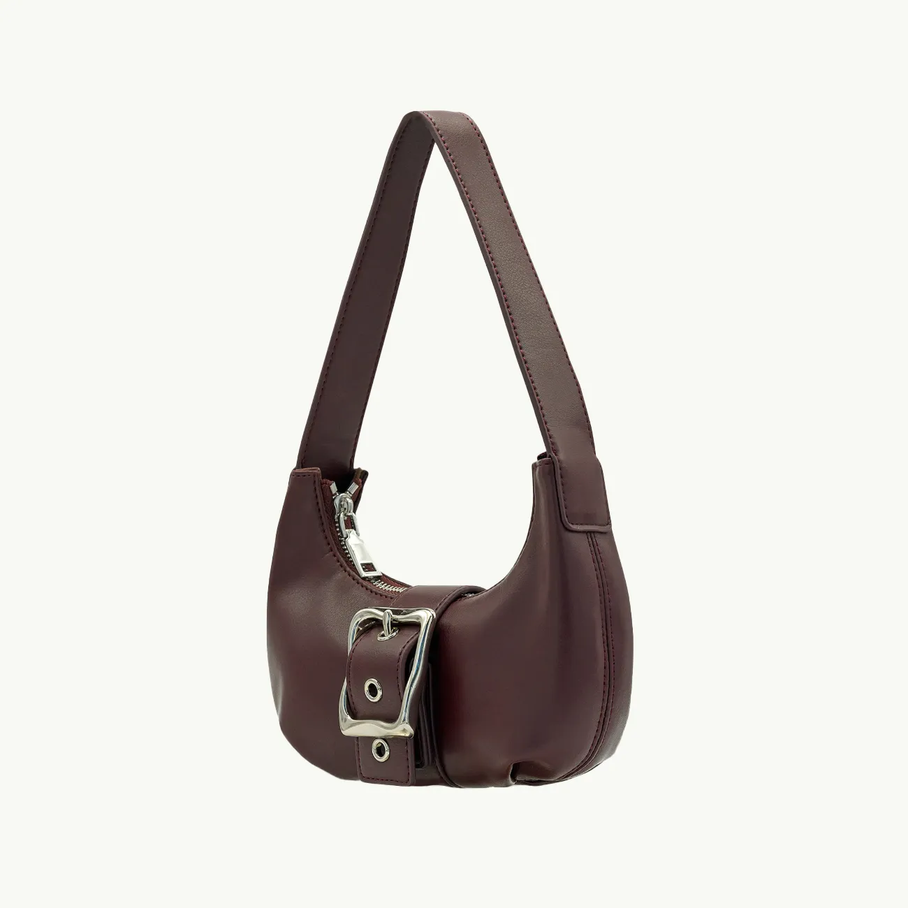 Everyday Mini Baguette Bag - Dark Plum