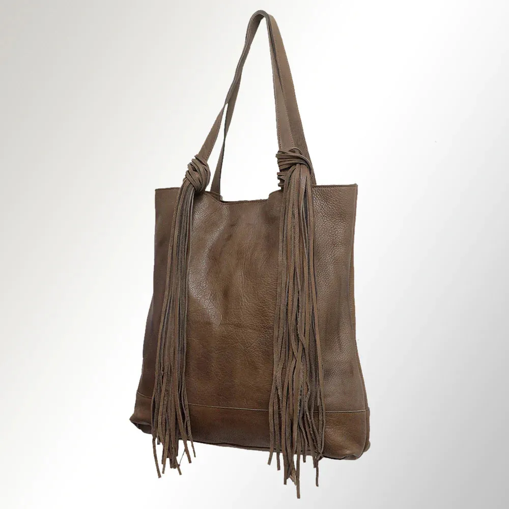 Fringed Leather Bag