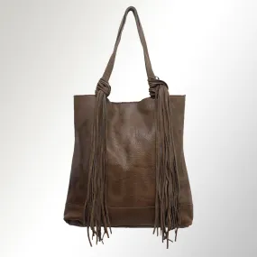 Fringed Leather Bag