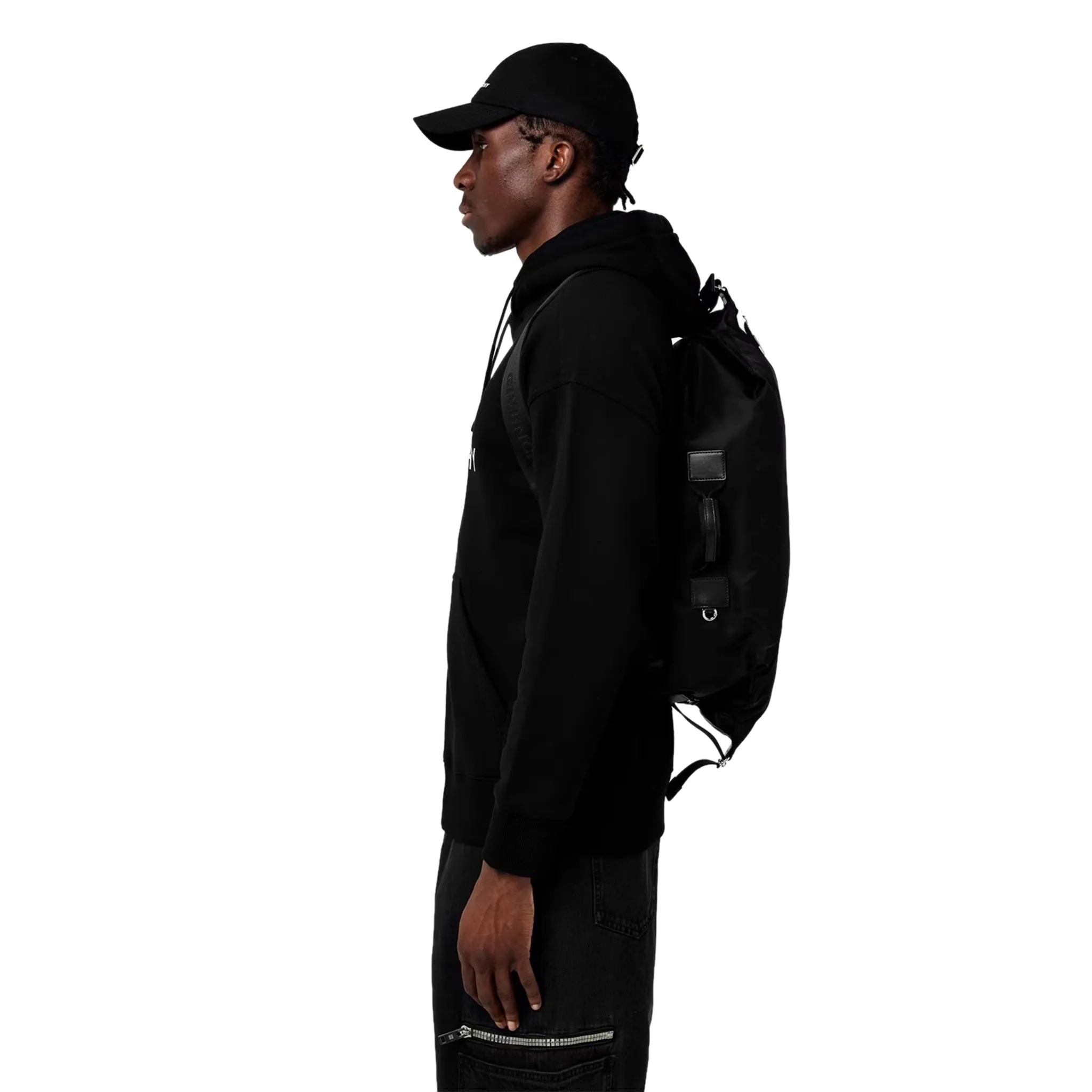 Givenchy GIV SN42 Black White Logo Backpack