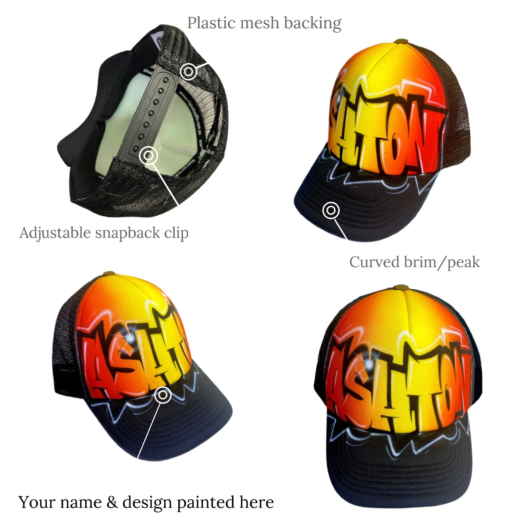 Graffiti Flare Backpack and Cap Combo (12)