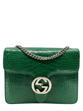 Gucci Dollar Crocodile Interlocking GG Bag