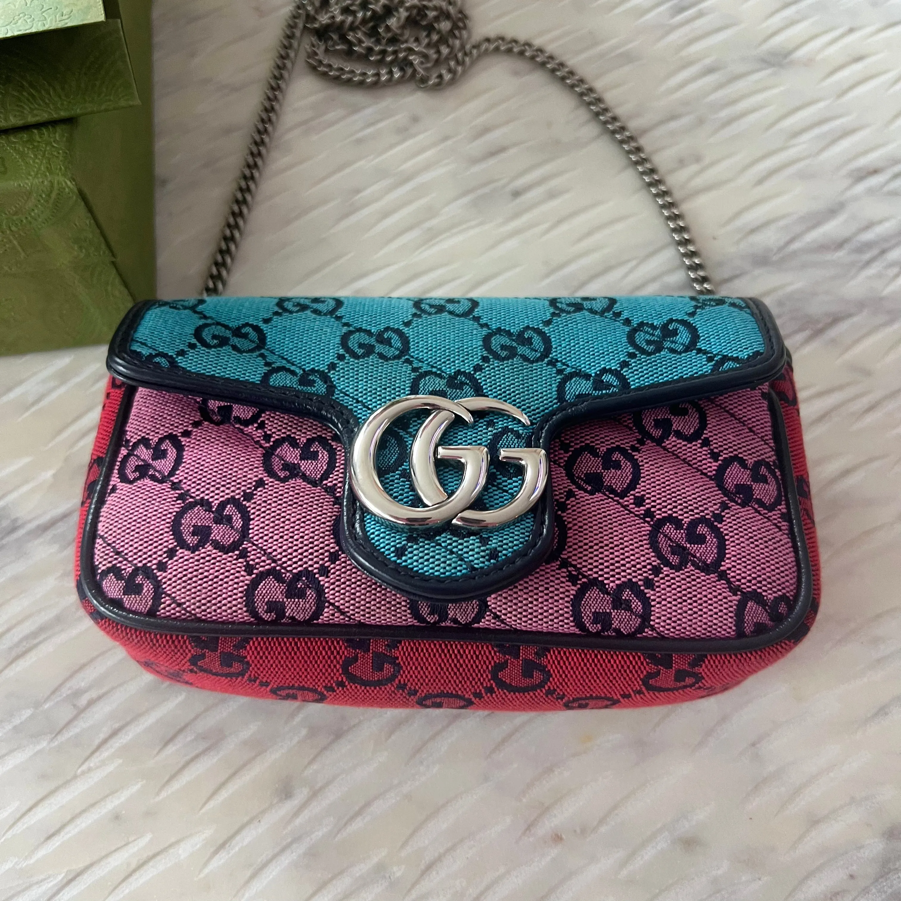 GUCCI Marmont Super Mini Crossbody Bag