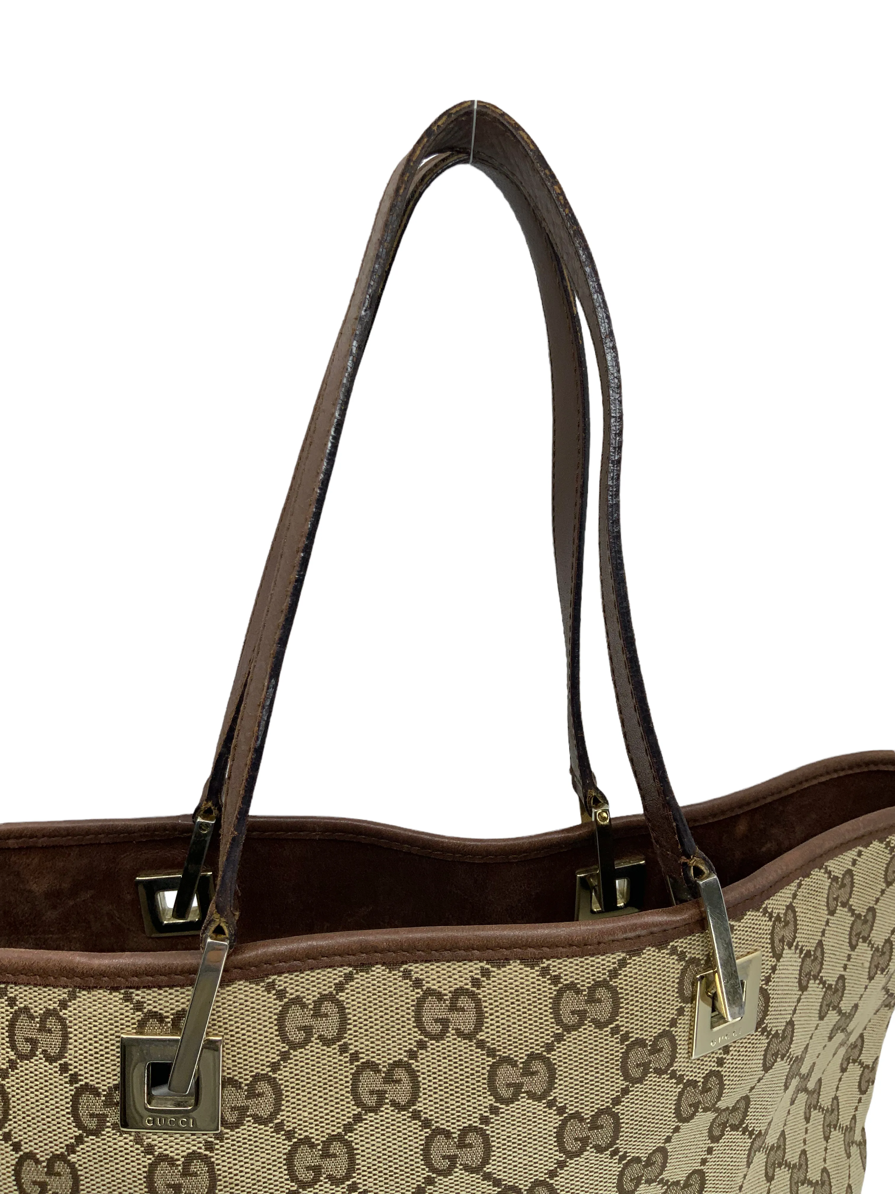 Gucci Vintage Monogram Canvas Tote Bag