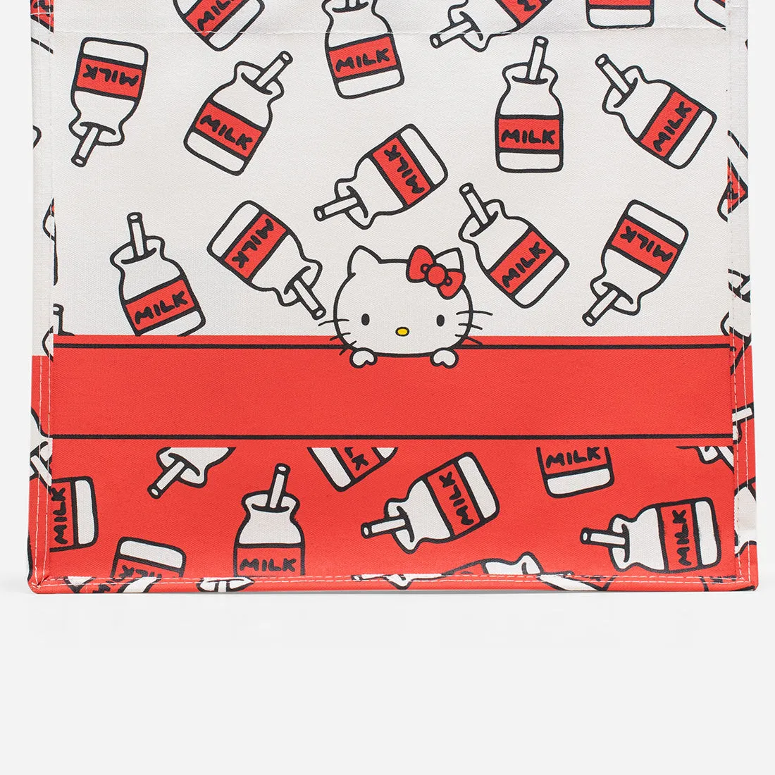 Hello Kitty Milk Bottle Grocery Tote