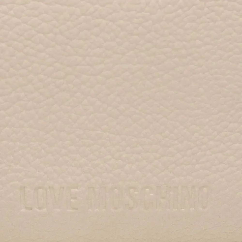 Hobo Bag Grande LOVE MOSCHINO linea Giant Logo color Avorio