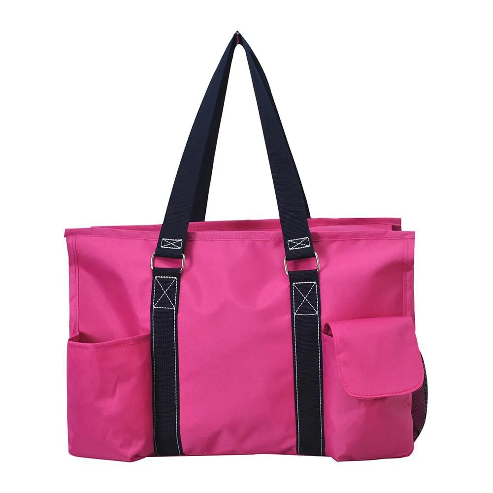 Hot Pink Nurse Life NGIL Zippered Caddy Organizer Tote Bag