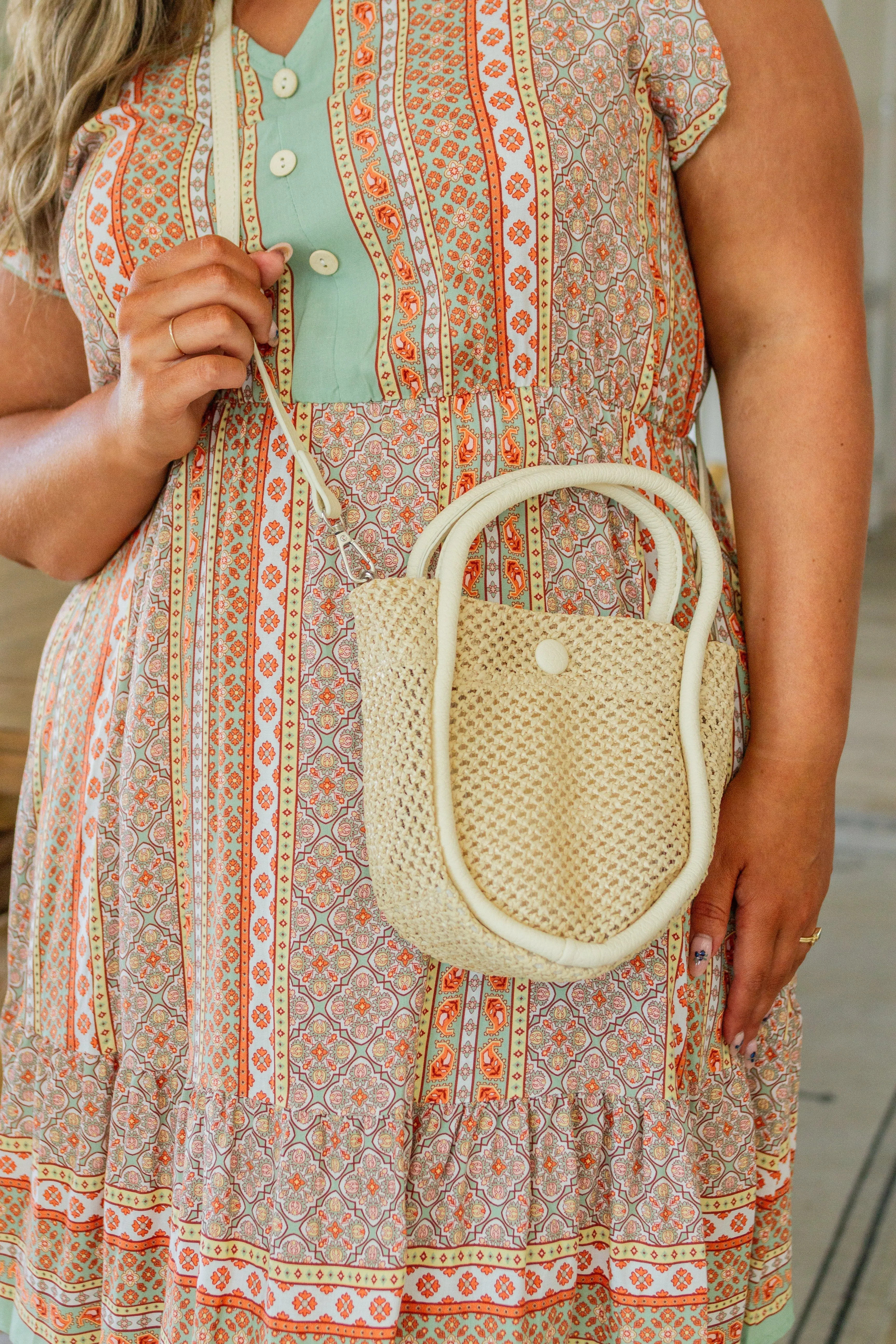 Lead the Way Woven Bucket Bag - 3/28