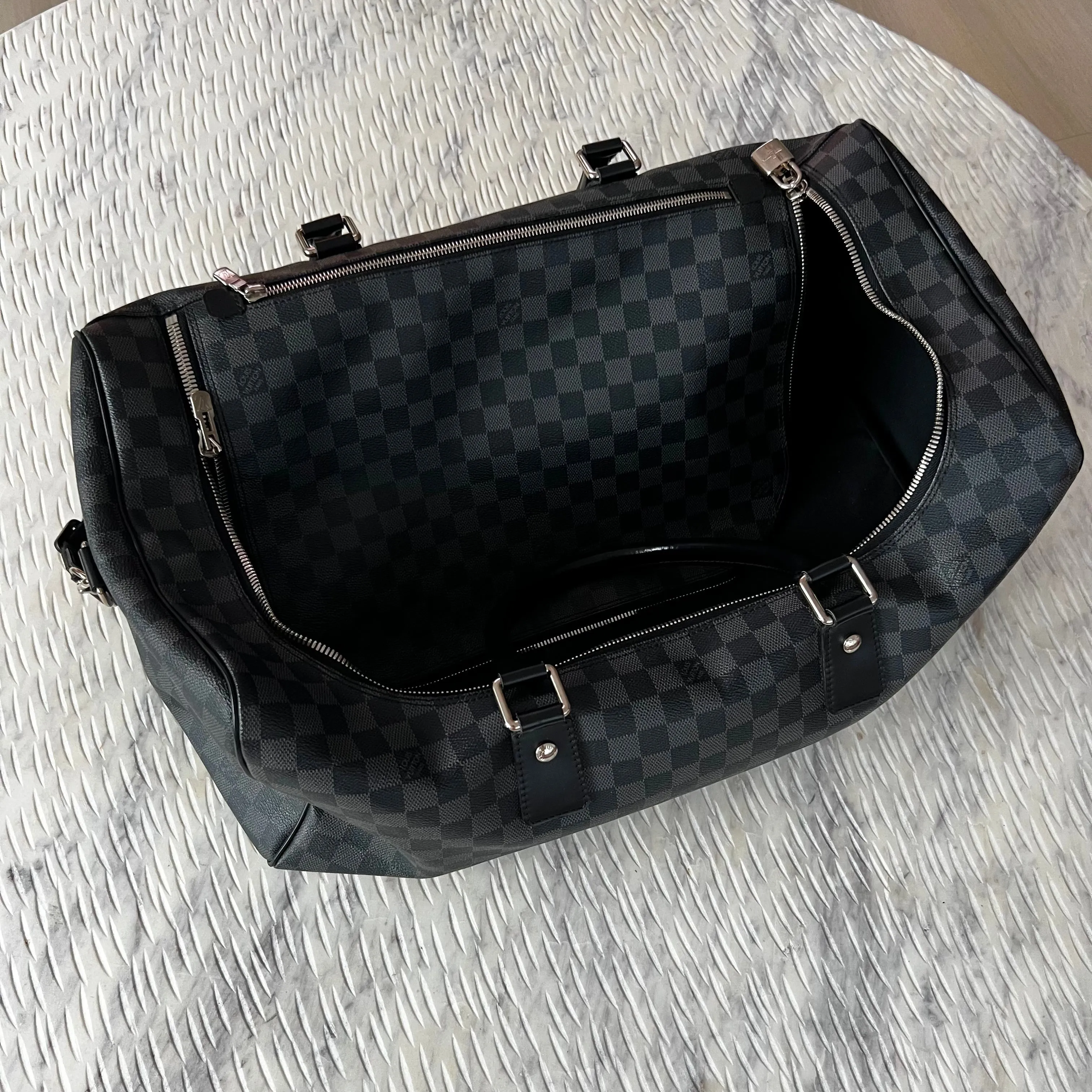 Louis Vuitton Duffle Roadster 50 Damier Graphite Bag