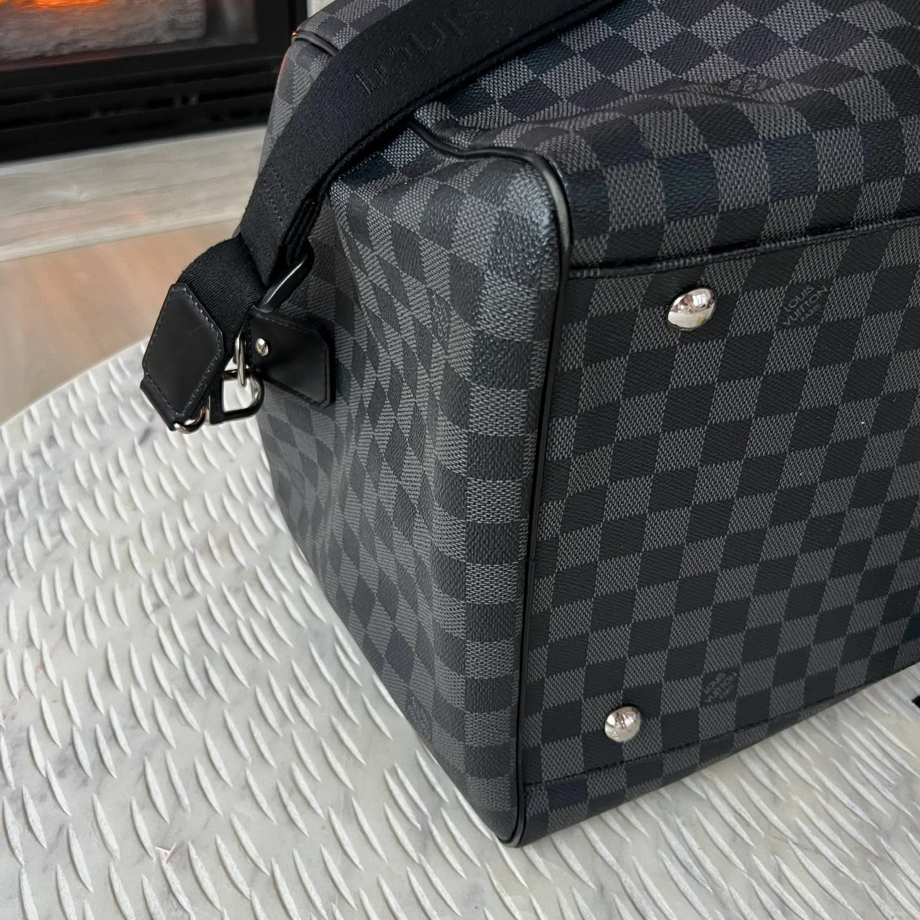 Louis Vuitton Duffle Roadster 50 Damier Graphite Bag