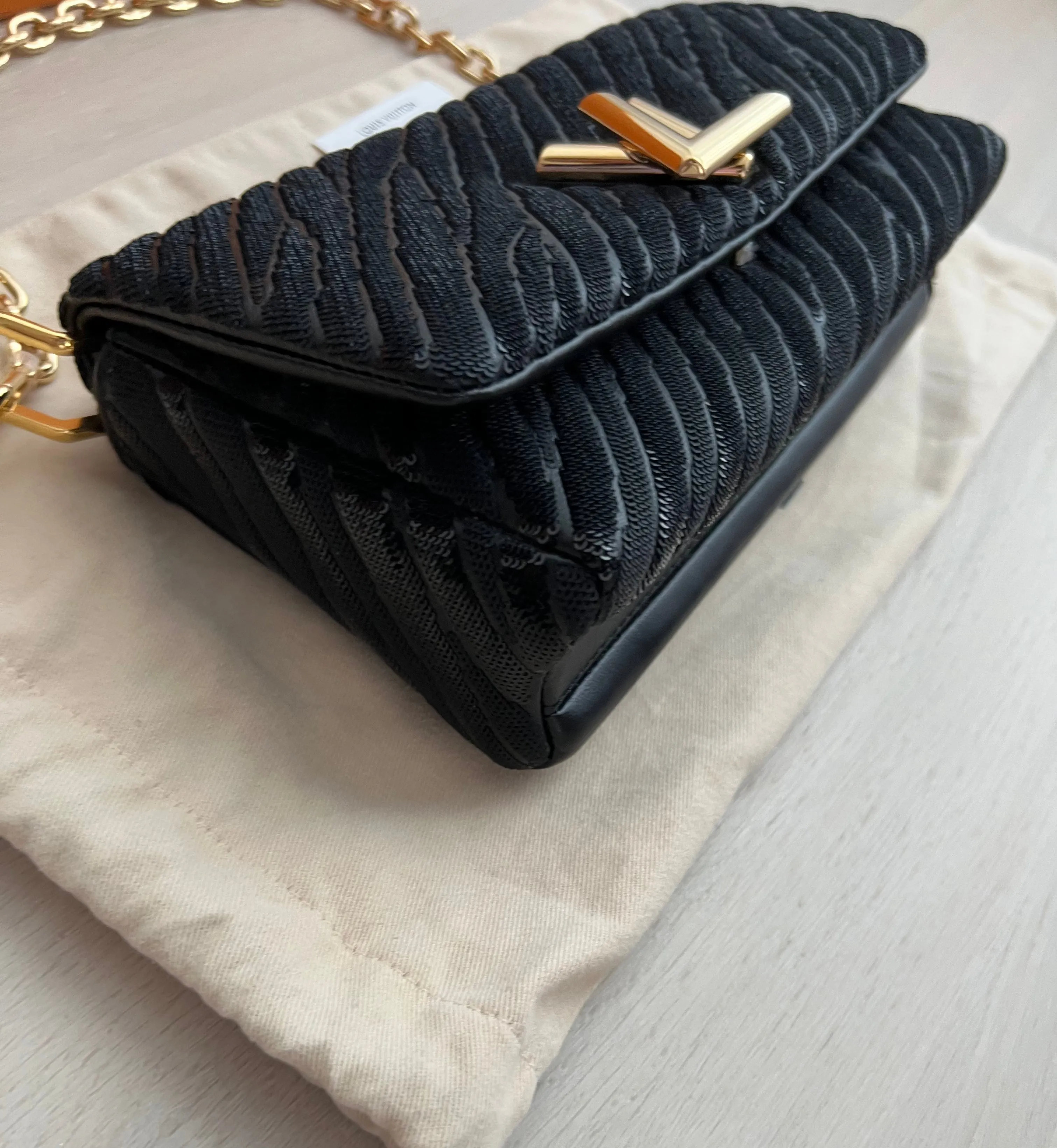 Louis Vuitton Twist East West Noir Sequin Bag