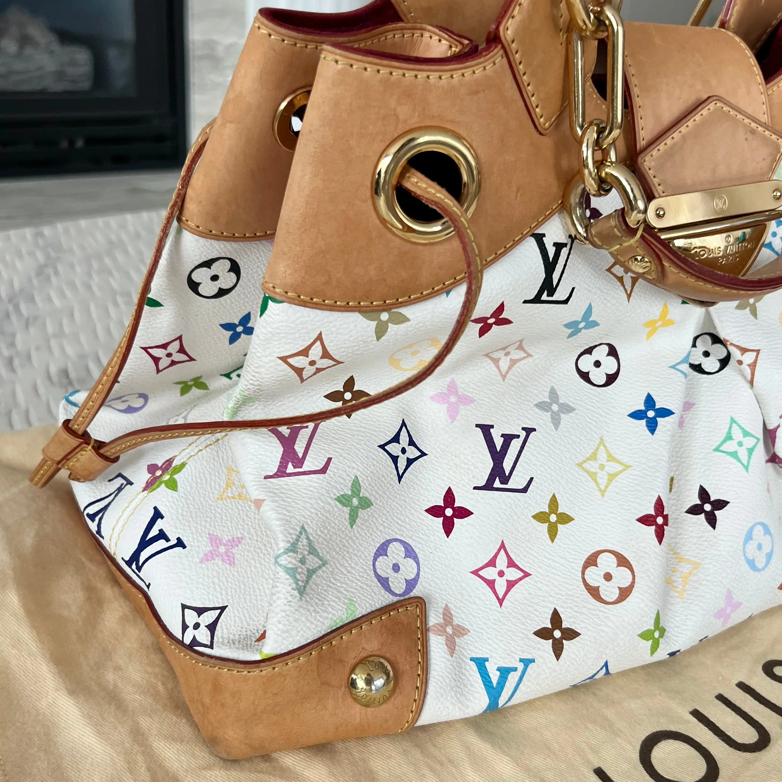 Louis Vuitton White Monogram Multicolore Ursula Bag