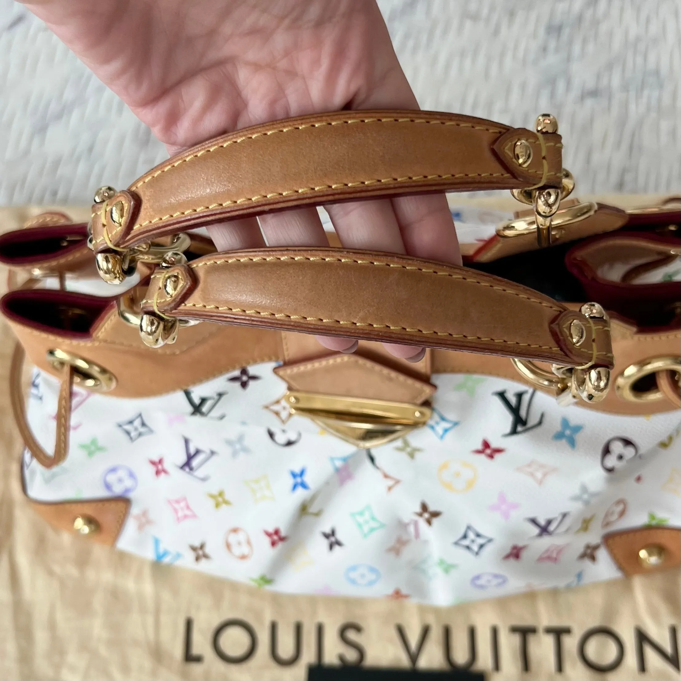 Louis Vuitton White Monogram Multicolore Ursula Bag