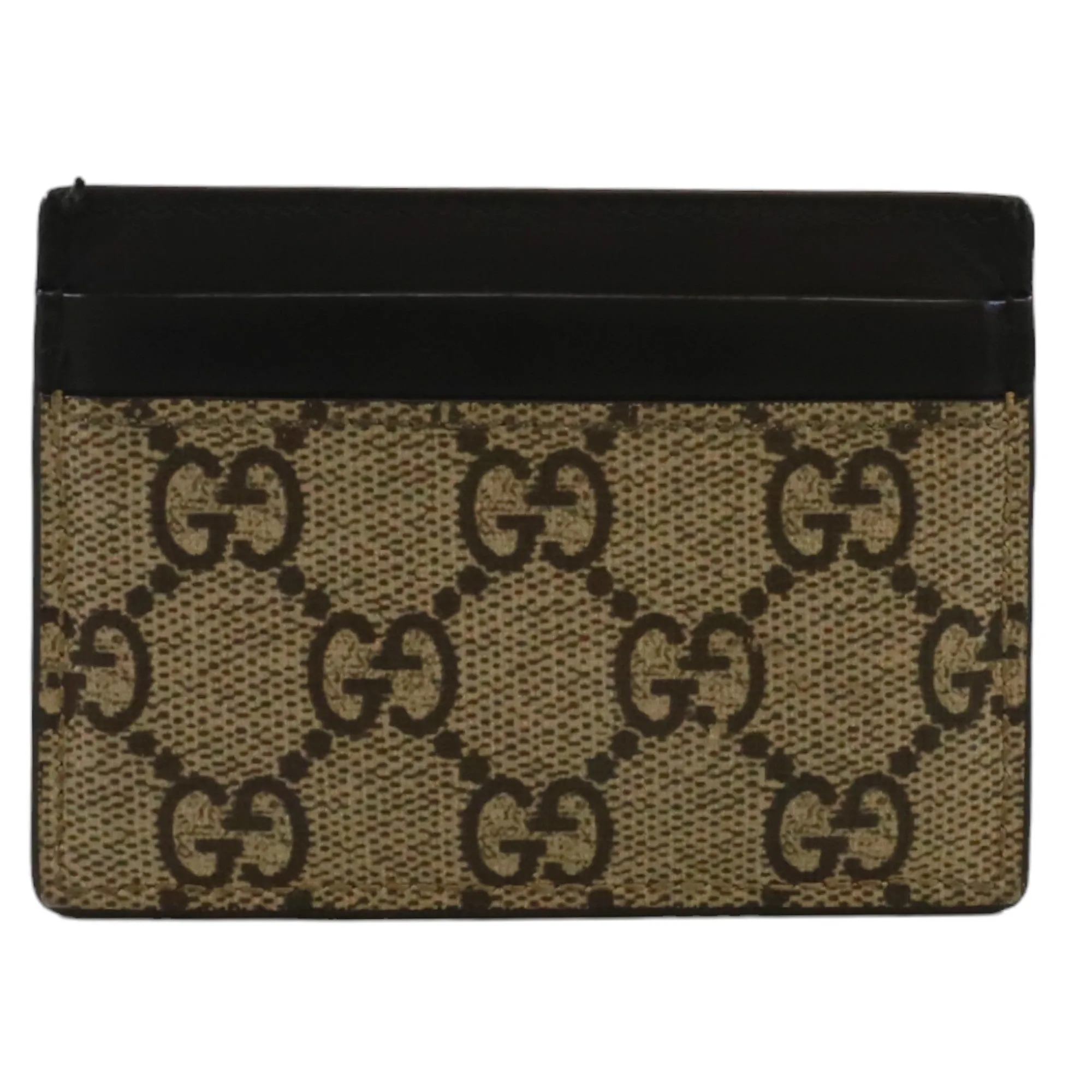 Men's Gg Supreme Kingsnake Card Holder Beige