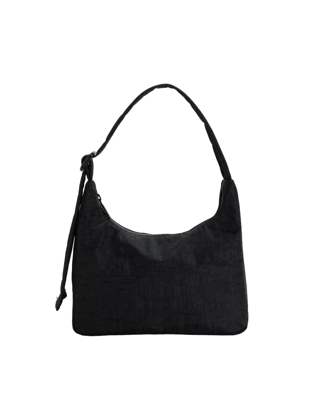 Mini Nylon Shoulder Bag - Black