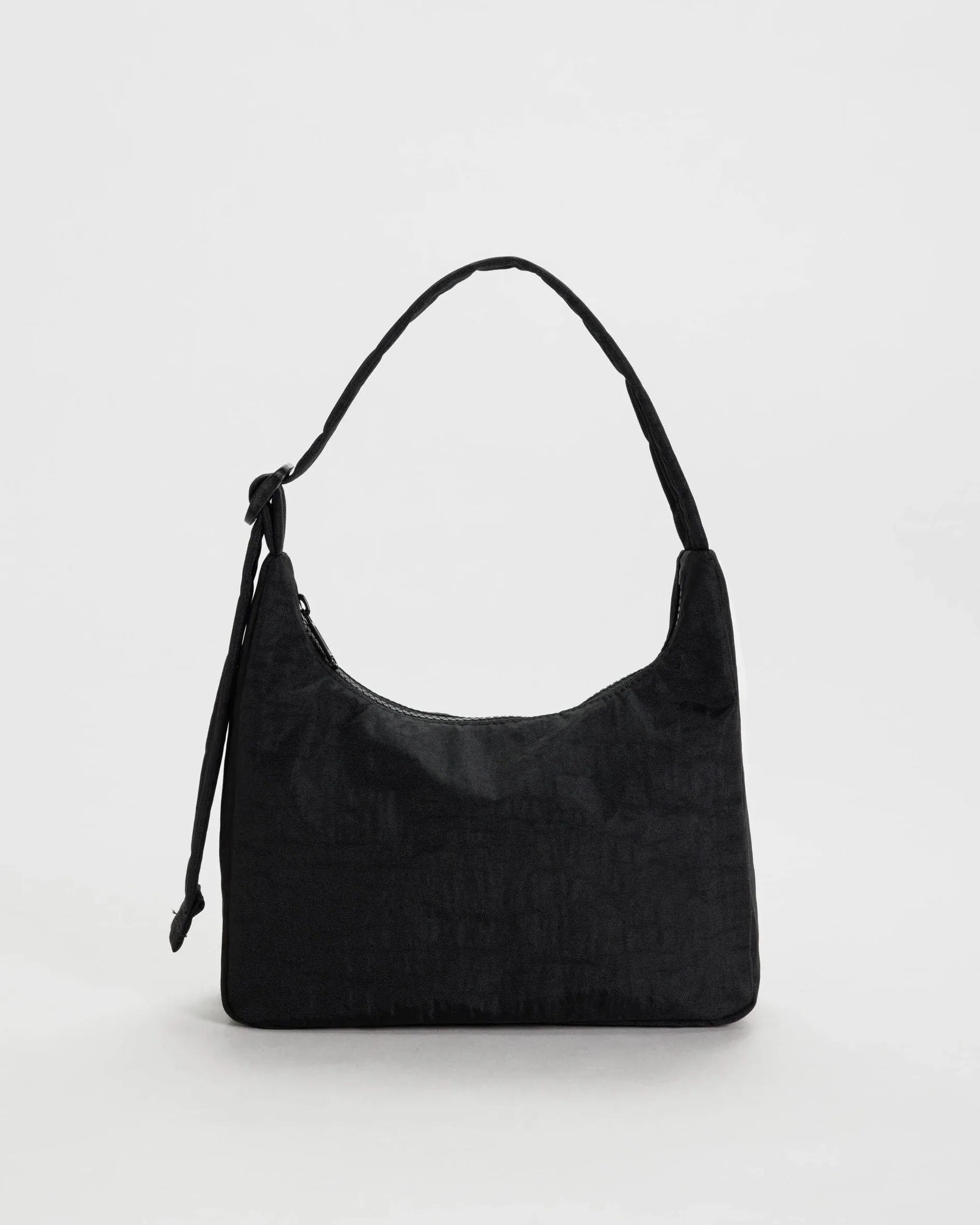 Mini Nylon Shoulder Bag - Black