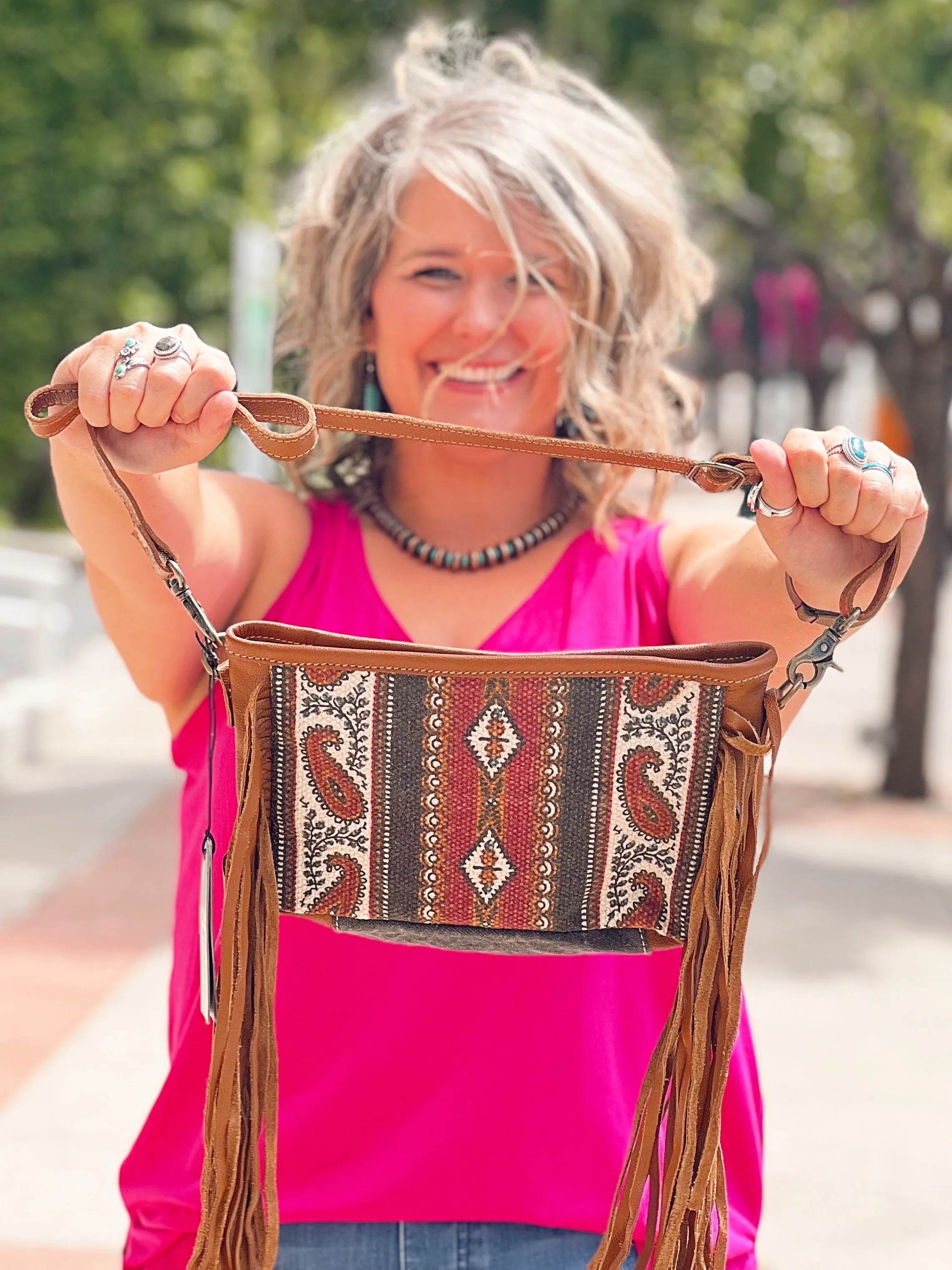 Mojave Fringe Crossbody Bag