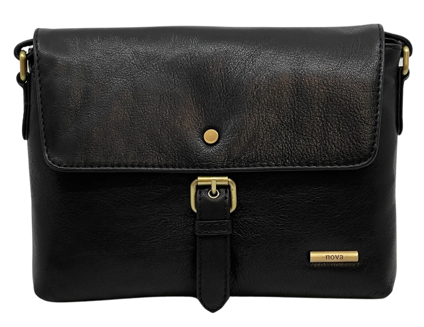 Nova 6158 Leather Buckle Fastening Bag