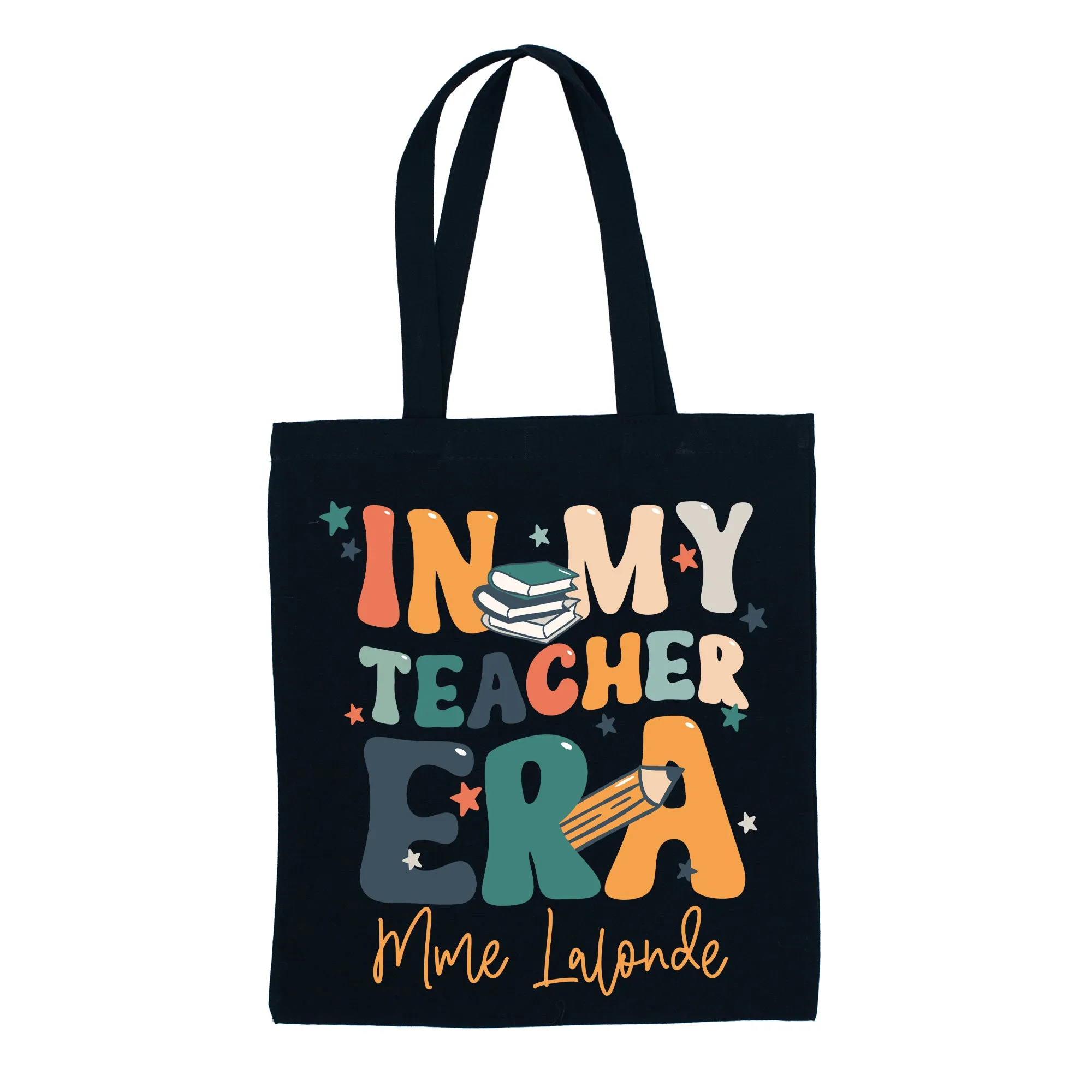 Personalized Teacher Canvas Tote Bag - Teacher Era