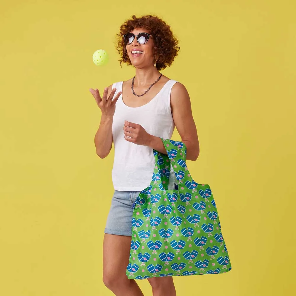 Pickleball Fun blu Bag Reusable Shopping Bag-Machine washable