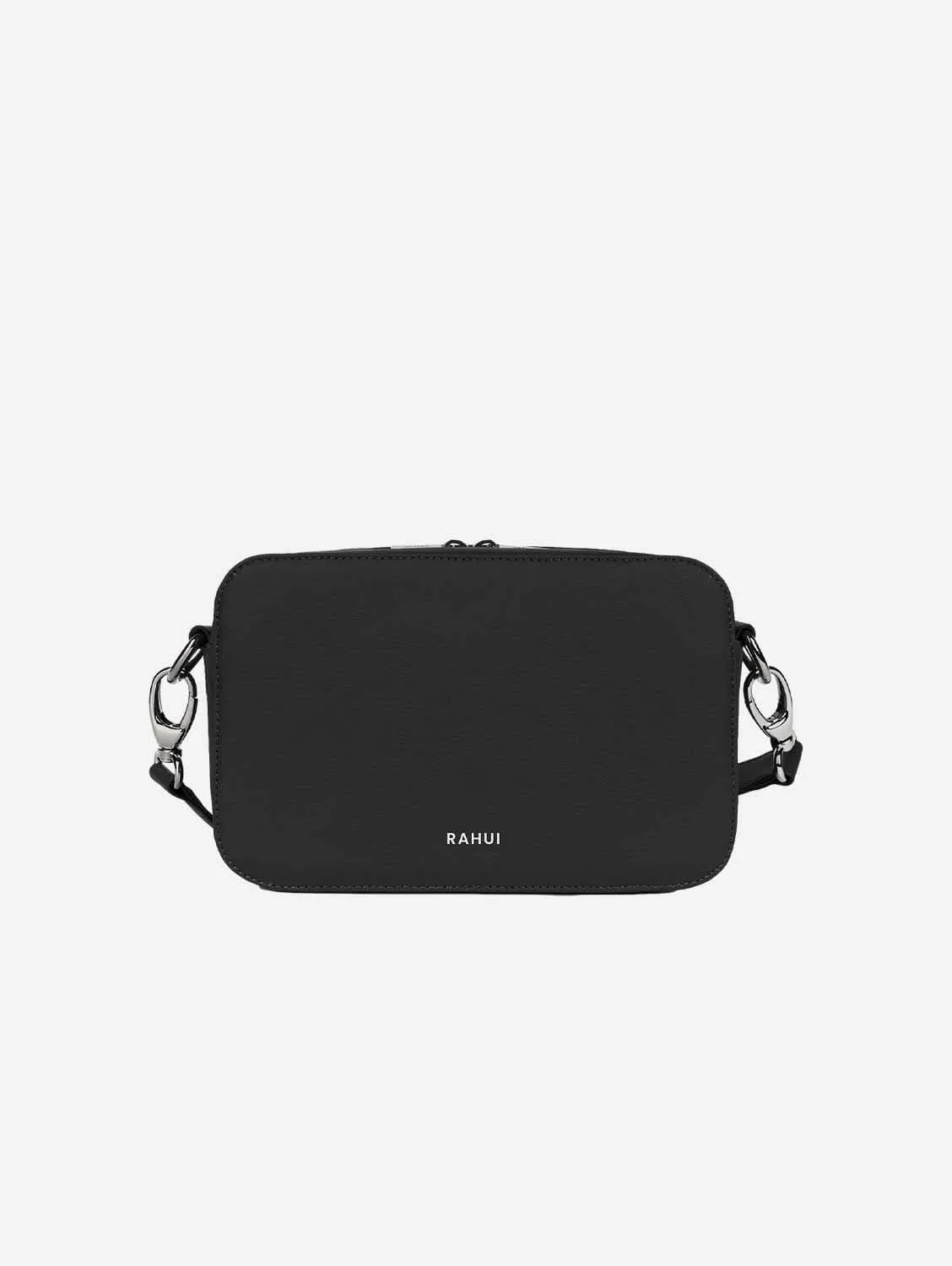 Pine Piatex Leather Vegan Crossbody Bag | Black