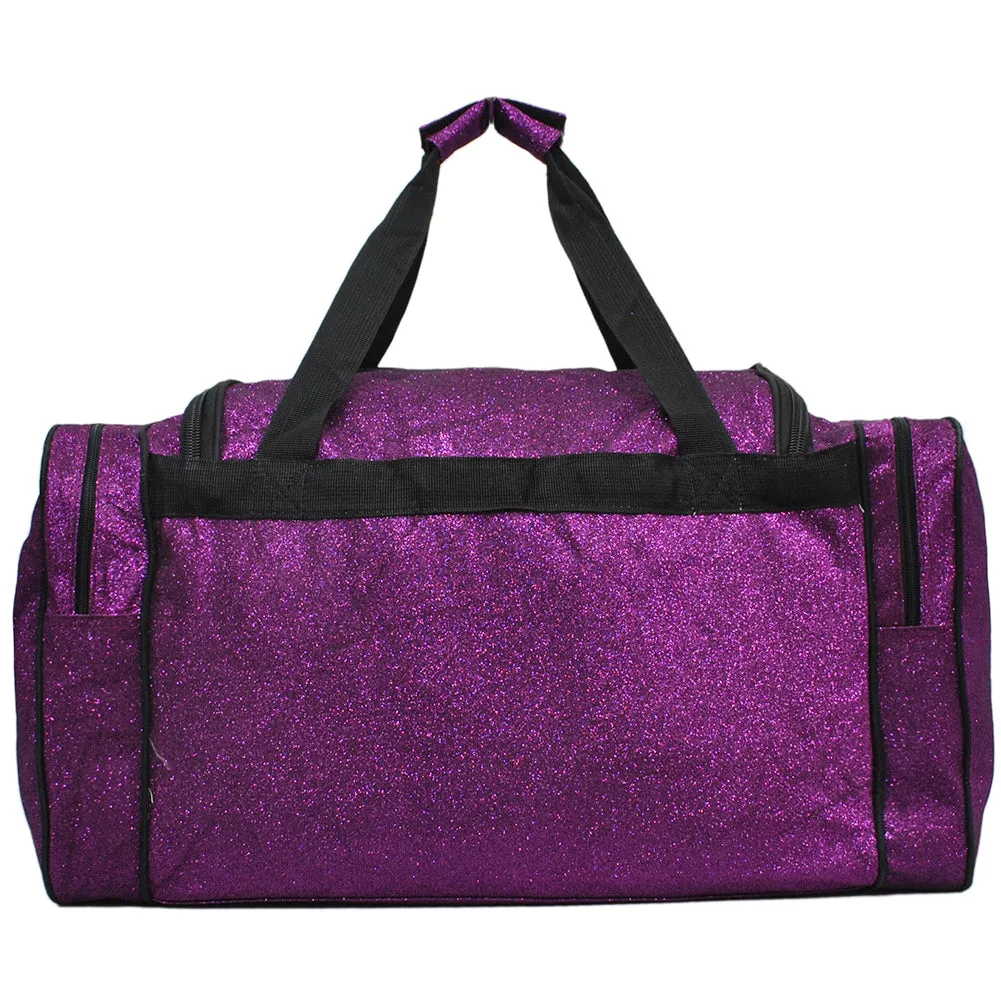 Purple Glitter NGIL Canvas 23" Duffle Bag