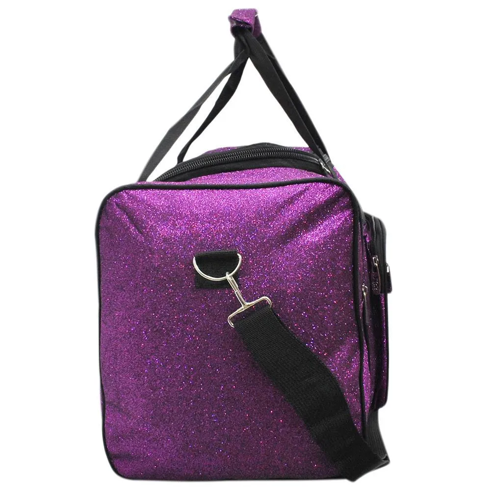 Purple Glitter NGIL Canvas 23" Duffle Bag