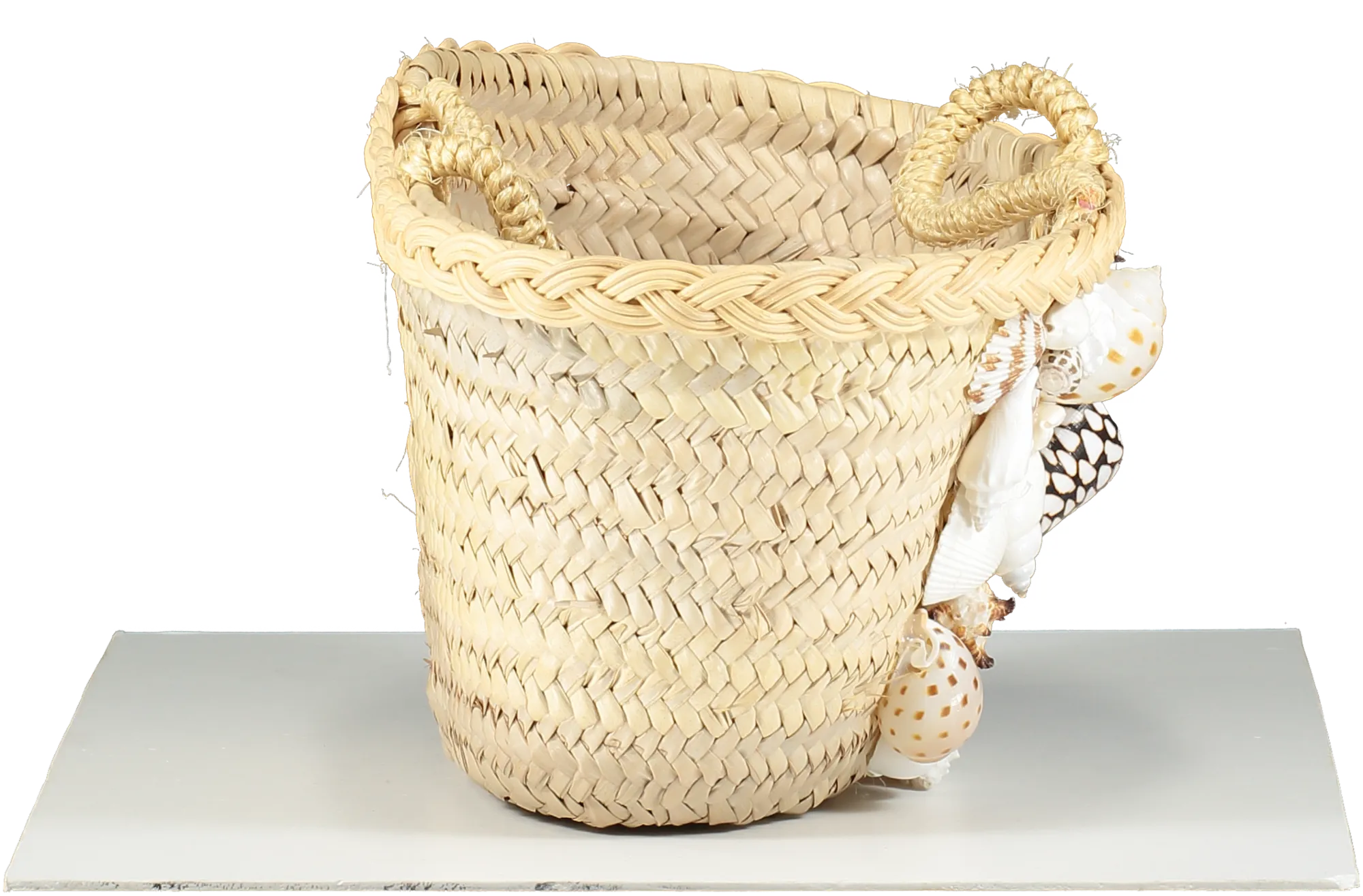 rebecca de ravenel Beige She Sells Sea Shells Basket Bag