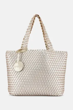 REVERSIBLE TOTE BAG (PLATIN SILVER) - ILSE JACOBSEN