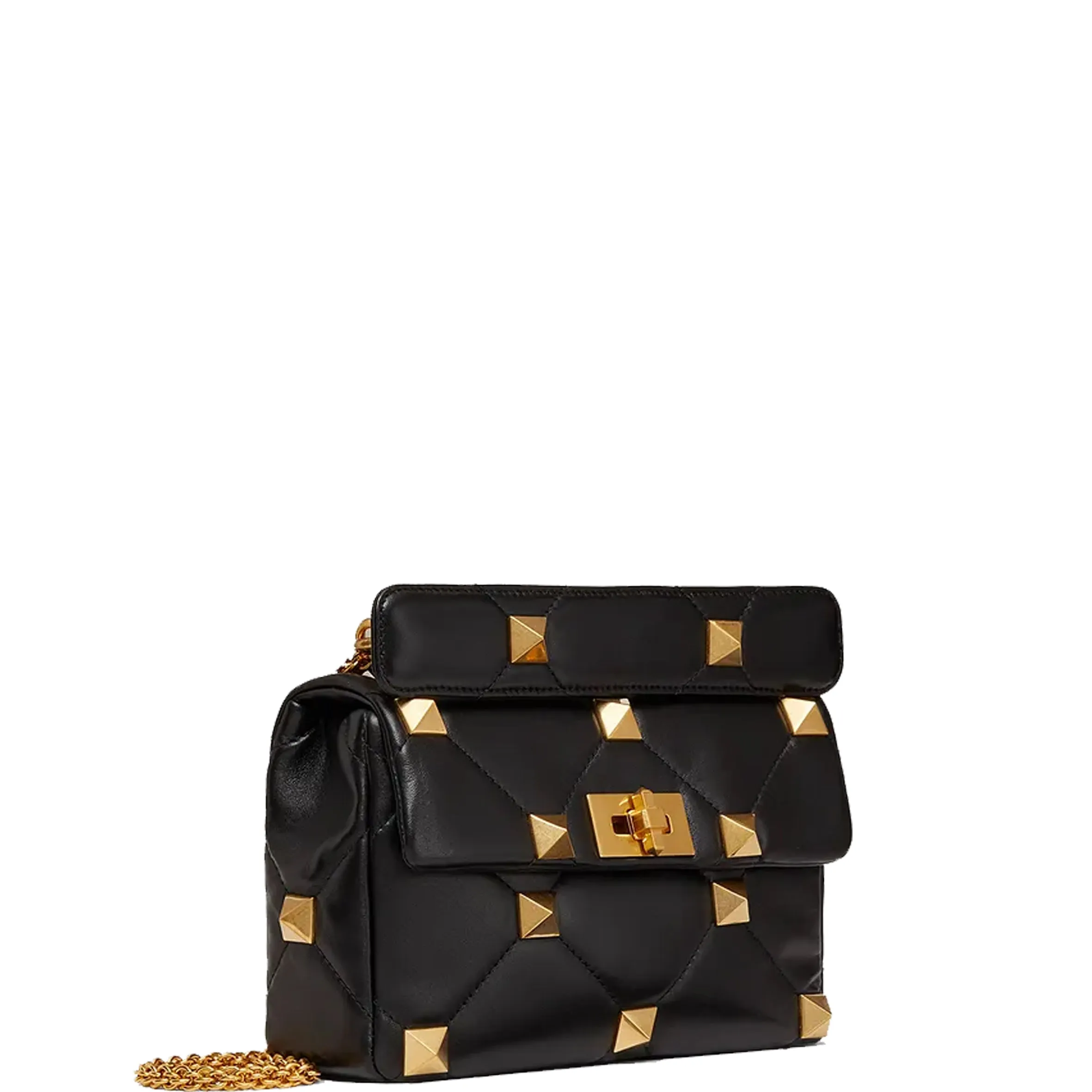 Roman Stud Medium Bag, Black