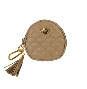 Small Accessories Holder - Tan Quilted