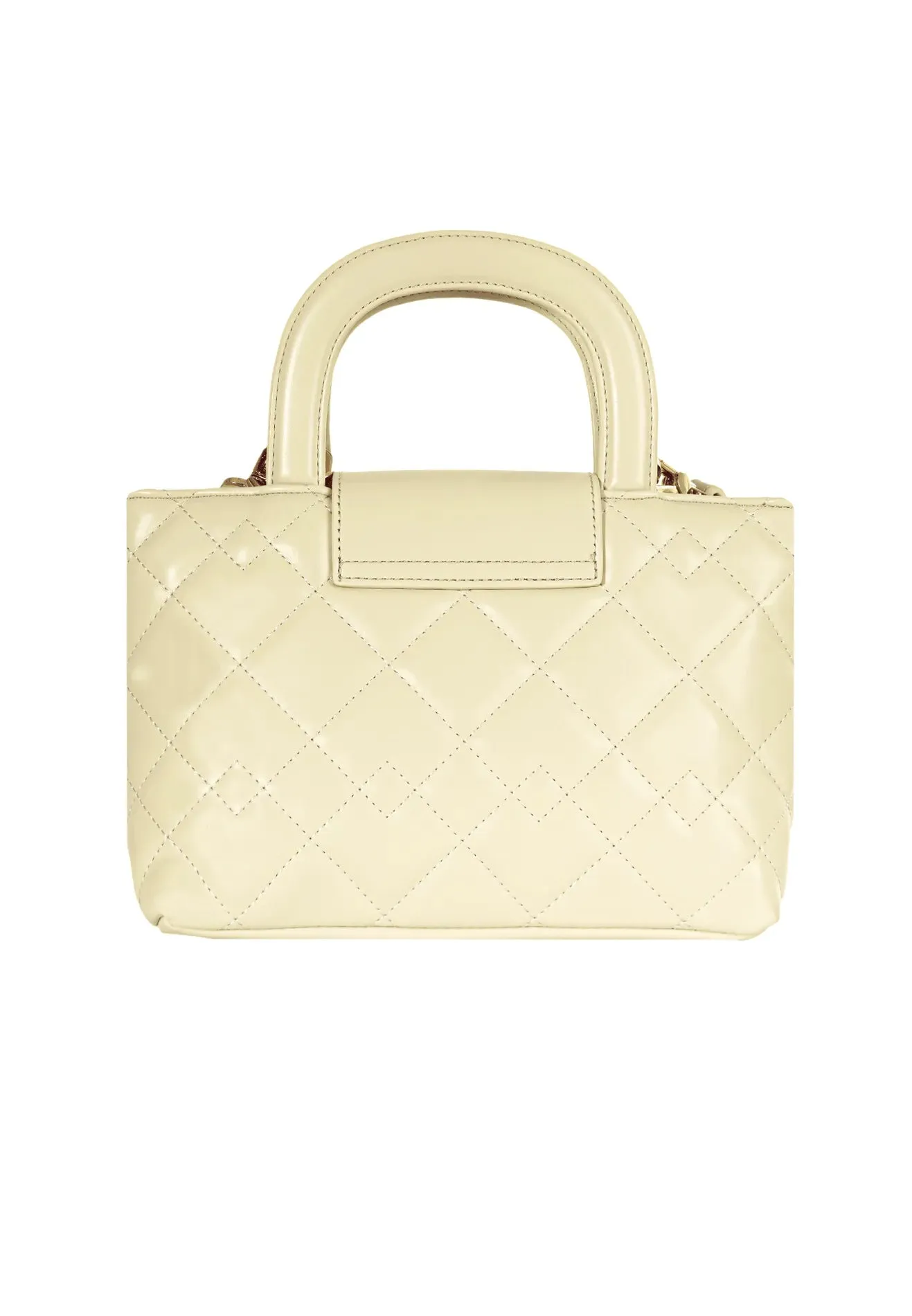 VOIR BIANCA Quilted Top Handle Bag