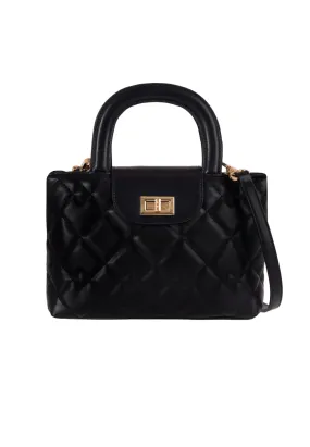 VOIR BIANCA Quilted Top Handle Bag