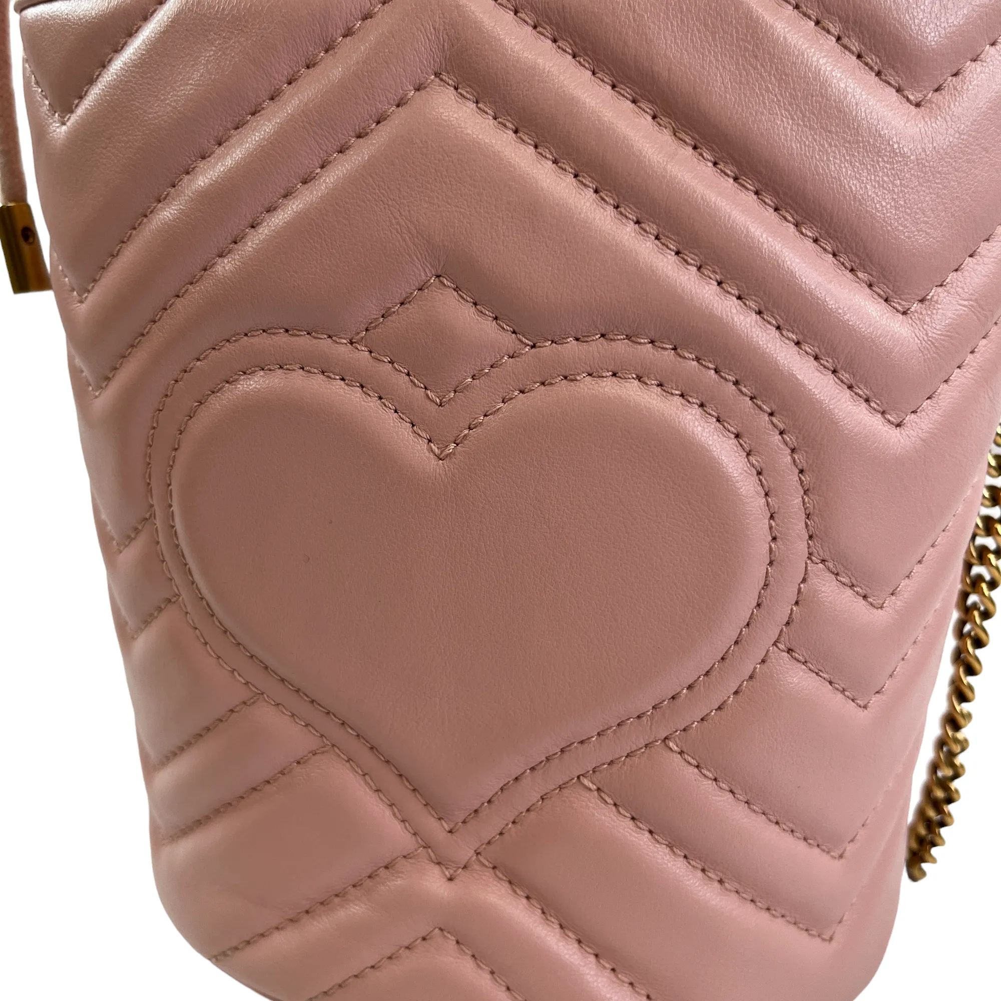 Women's Gg Marmont Bucket Bag Bag Pink